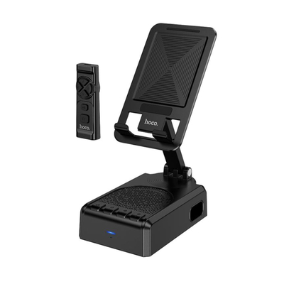 Φορητό Ηχείο/ Βάση Κινητού Wireless Hoco HC45 Wave BT 6.0 1000mAh 3W με Χειριστήριο εως και 5 Ώρες Χρήσης Μαύρο