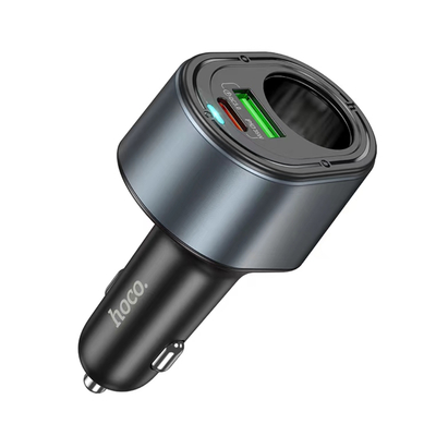 Φορτιστής Αυτοκινήτου Hoco Z56 Friend Dual USB Fast Charge PD35W+QC3.0  με Υποδοχή Αναπτήρα Μαύρος
