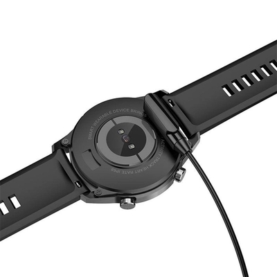 Φορτιστής Hoco για Y2 Pro Smart watch 2 pin 5V/0.12A Μαύρο Απόσταση Μαγνητών: 20mm Απόσταση Επαφών: 10mm