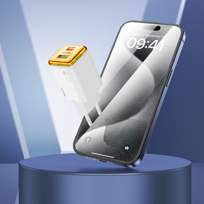 Φορτιστής Ταξιδίου Hoco N53 Monsoon με 1xUSB QC3.0 και 1xUSB-C PD30W GaN Tech Ασπρος
