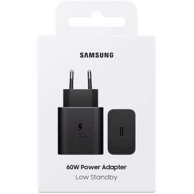 Φορτιστής Ταξιδίου Samsung EP-T6010NBEGWW USB-C GaN 60W Power Delivery Μαύρος