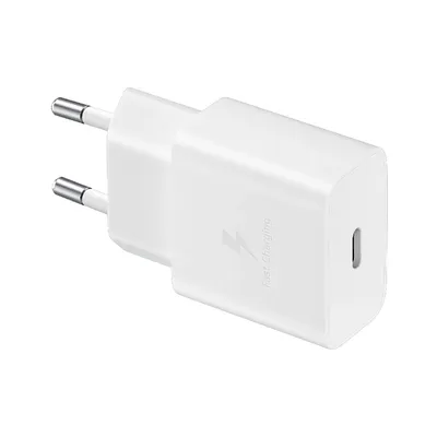 Φορτιστής Ταξιδίου Samsung Fast Charging EP-T1510XWEGEU 15W με Καλώδιο USB-C σε USB-C Λευκό