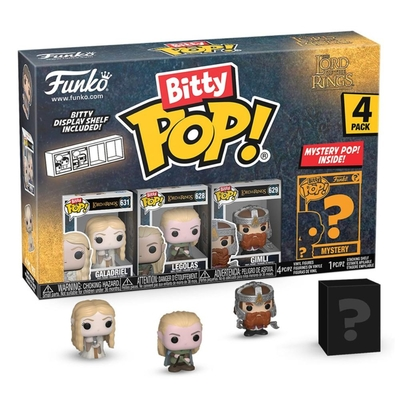 Funko Bitty Pop! Lord of the Rings: 4-Pack - Galadriel, Legolas, Gimli (FNK54576)