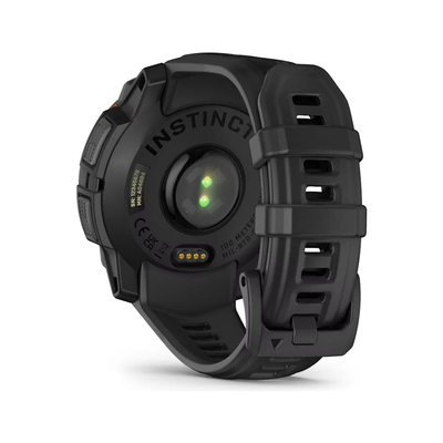 Garmin Instinct 3 Solar Aluminium 45mm GPS NFC 10 ATM Black με Black Band