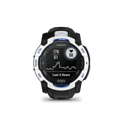 Garmin Instinct 3 Solar Supernova Edition 50mm GPS 10 ATM Whitestone/Black and Blue
