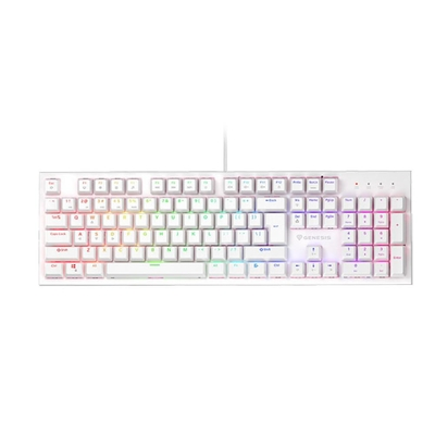 Genesis Gaming Keyboard Thor 303 White US Mechanical RGB, Silent Switch, Hot Swap (NKG-1879) (GNSNKG-1879)