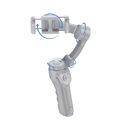 Gimbal Hoco K24 για Συσκευές 4.5"- 7" 3600mAh V5.2 με Σταθεροποιητή 3 Αξόνων Γκρι