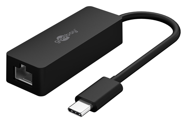 GOOBAY αντάπτορας δικτύου 76579, USB-C, 1000Mbps Ethernet, μαύρος