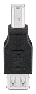 GOOBAY αντάπτορας USB σε USB Type B 50291, θηλυκό σε αρσενικό, μαύρος
