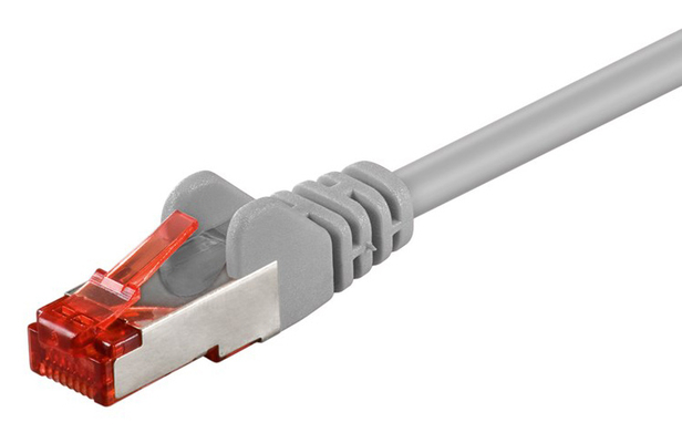 GOOBAY καλώδιο δικτύου 50889, CAT 6 S/FTP, copper, 250MHz, 5m, γκρι