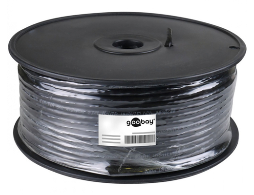 GOOBAY καλώδιο δικτύου 57294, CAT 5e F/UTP, CCA, έως 40m, 100m, μαύρο