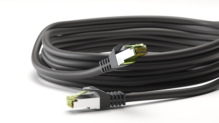 GOOBAY καλώδιο δικτύου 61096, CAT 8.1 S/FTP, copper, LSZH, 5m, μαύρο