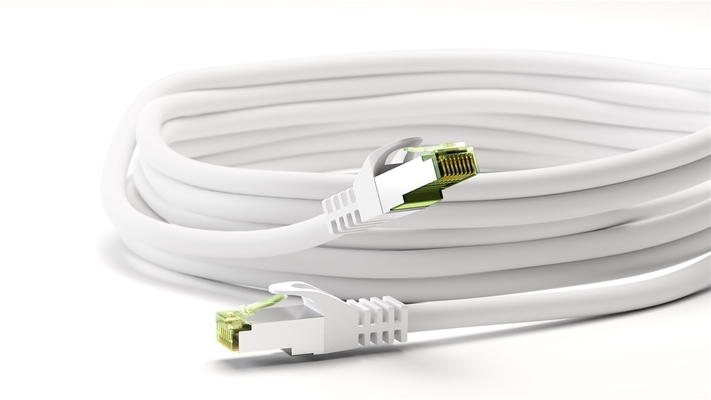 GOOBAY καλώδιο δικτύου 61108, CAT 8.1 S/FTP, copper, LSZH, 7.5m, λευκό