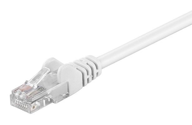 GOOBAY καλώδιο δικτύου 68502, CAT 5e U/UTP, 100 MHz, CCA, 10m, λευκό