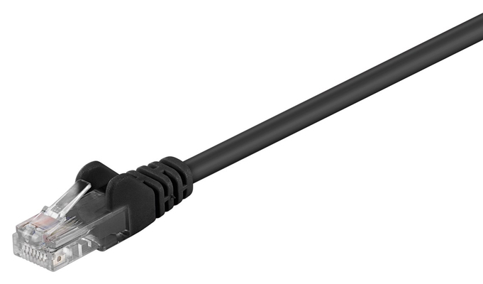 GΟOBAY καλώδιο δικτύου 68647, CAT 5e U/UTP, CCA, PVC, 2m, μαύρο