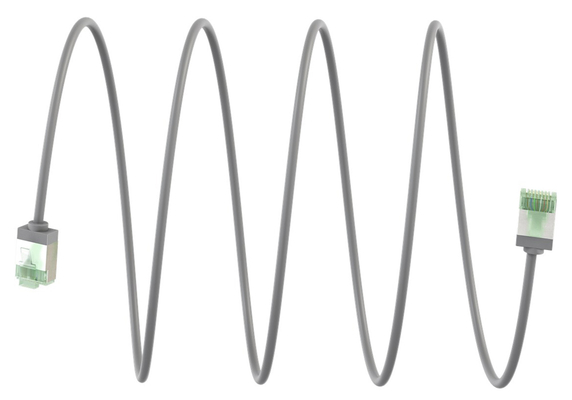 GOOBAY καλώδιο δικτύου 74348, CAT 8.1 U/FTP, ultra slim, copper, 40Gbps, 3m, γκρι
