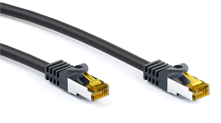 GOOBAY καλώδιο δικτύου 91590, CAT 7 S/FTP, 500MHz, CU, 1m, μαύρο