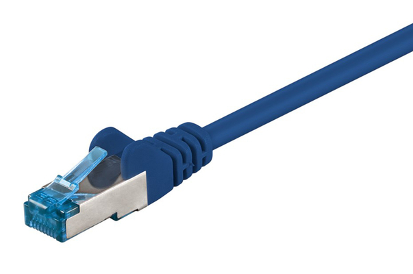 GOOBAY καλώδιο δικτύου 94130, CAT 6A S/FTP (PiMF), Copper, 0.25m, μπλε