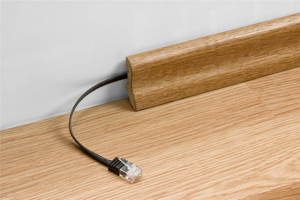 GOOBAY καλώδιο δικτύου 95385, CAT 6 U/UTP, flat, copper, 20m, μαύρο