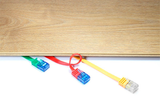 GOOBAY καλώδιο δικτύου 95385, CAT 6 U/UTP, flat, copper, 20m, μαύρο