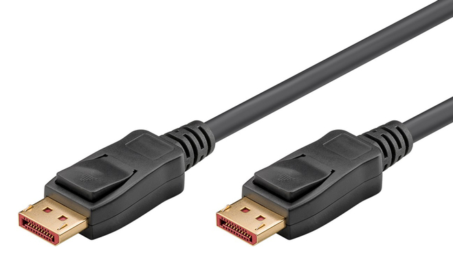 GOOBAY καλώδιο DisplayPort 74760, 16K/60Hz, 80 Gbps, 1m, μαύρο
