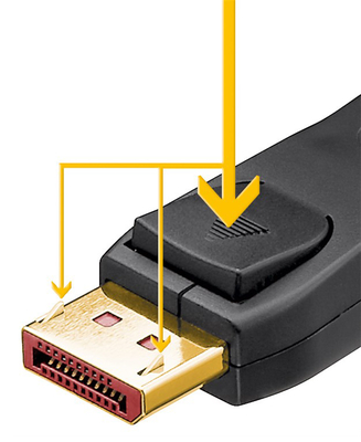 GOOBAY καλώδιο DisplayPort 74761, 16K/60Hz, 80 Gbps, 2m, μαύρο