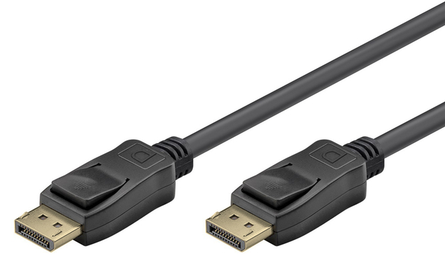 GOOBAY καλώδιο DisplayPort 74777, VESA Certified, 8K/60Hz, 32.4 Gbps, 1m, μαύρο