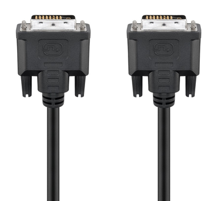 GOOBAY καλώδιο DVI-D 24+1 93573, 30AWG, Full HD, 1.8m, μαύρο