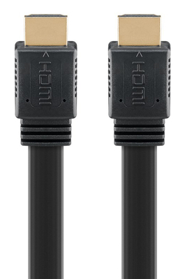 GOOBAY καλώδιο HDMI 77135 με Ethernet, flat, 8K/60Hz, 48 Gbps, 2m, μαύρο