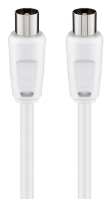 GOOBAY καλώδιο κεραίας αρσενικό 68145, <70dB, CCS, 1.5m, λευκό