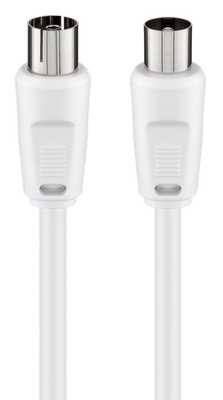 GOOBAY καλώδιο κεραίας αρσενικό σε θηλυκό 11514, <70 dB, CCS, 10m, λευκό