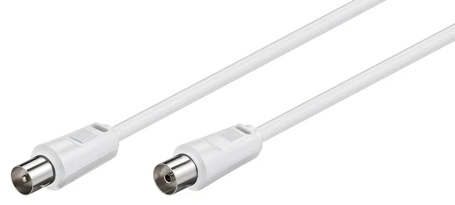 GOOBAY καλώδιο κεραίας αρσενικό σε θηλυκό 50910, <70dB, CCS, 0.5m, λευκό