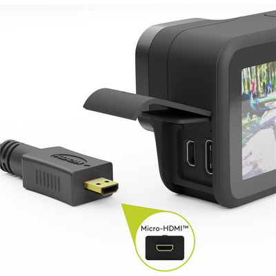 GOOBAY καλώδιο micro HDMI σε HDMI 53781 με Ethernet, 4K/60Hz, 1m, μαύρο