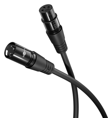 GOOBAY καλώδιο προέκτασης ήχου XLR 80029, 2m, μαύρο