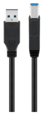 GOOBAY καλώδιο USB 3.0 93655, 5 Gbit/s, 1.8m, μαύρο