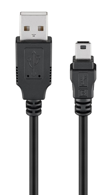 GOOBAY καλώδιο USB σε USB Mini 50767, 480Mbps, 1.8m, μαύρο