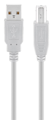GOOBAY καλώδιο USB σε USB Type B 68713, 3m, 480Mbps, γκρι