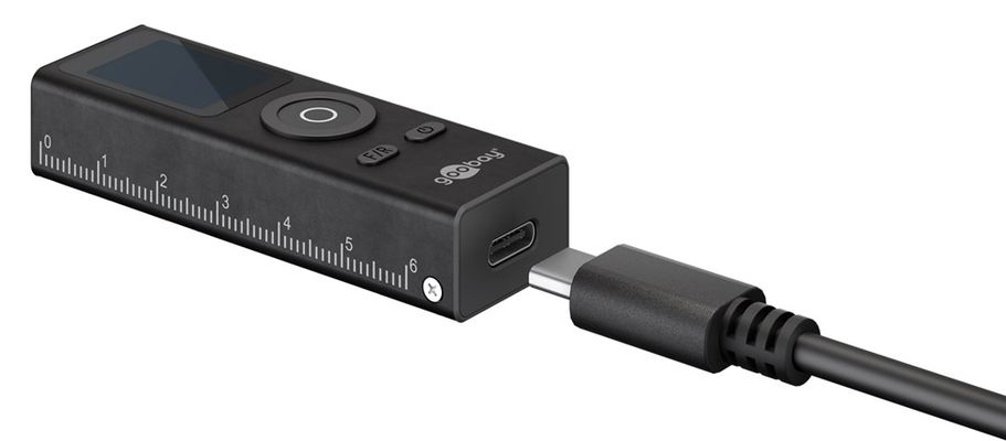 GOOBAY laser μετρητής απόστασης 77834, επαναφορτιζόμενος, έως 30m
