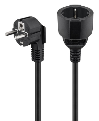 GOOBAY μπαλαντέζα προέκταση ρεύματος 94700, schuko, 3x 1.5mm², 2m, μαύρη