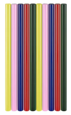 GOOBAY ράβδοι σιλικόνης 77856, Φ11mm x 200mm, διάφορα χρώματα, 10τμχ