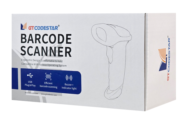 GTCODESTAR barcode scanner X-760H, 1D & 2D, ενσύρματο, μαύρο