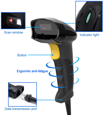 GTCODESTAR barcode scanner X-760H, 1D & 2D, ενσύρματο, μαύρο