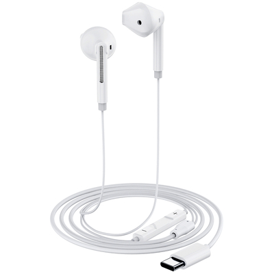 Hands Free Acefast L13 Earphones Stereo USB-C με Μικρόφωνο Λευκά 1.2m