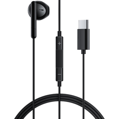 Hands Free Acefast L9 Μονό Ακουστικό USB-C με HD Μικρόφωνο Συμβατά με Όλες τις Συσκευές USB-C Μαύρα 1.2m