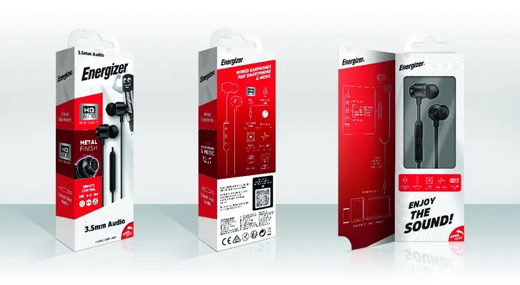 Hands Free Energizer CIA10 Metal Stereo 3.5mm Μαύρα με Μικρόφωνο και Πλήκτρο Πολλαπλών Λειτουργιών 1.2m