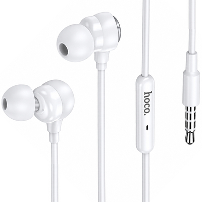 Hands Free Hoco M116 Benevolent με Μικρόφωνο 3.5mm Λευκά 1.2m