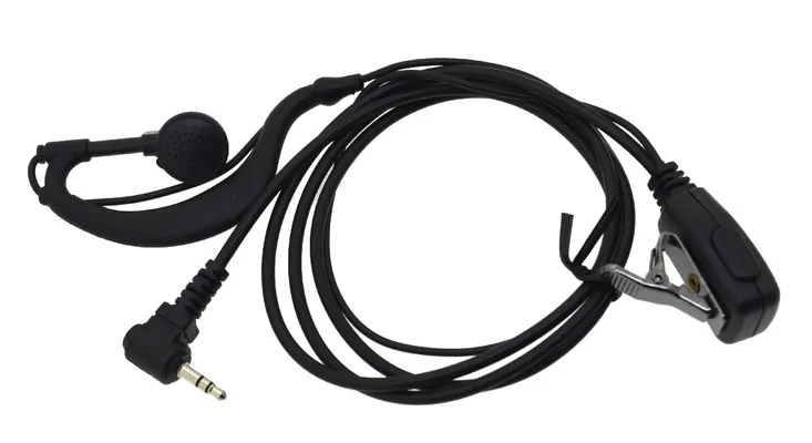 Hands Free Mono Ancus HiConnect 2.5mm με πλήκτρο απάντησης για Walkie Talkie Μαύρο Bulk