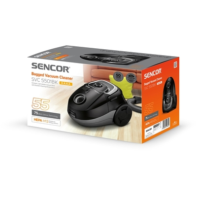 Ηλεκτρική Σκούπα Sencor SVC 5501BK  3AAA 700W με Φίλτρο HEPA H13