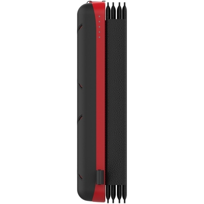 Ηλιακό Power Bank Wonder WX10S 10000mAh 5V/2A 7.5W με 5 Ηλιακά Πάνελ, 2 x USB-A και 1 x USB-C Έξοδο και Φακό Μαύρο