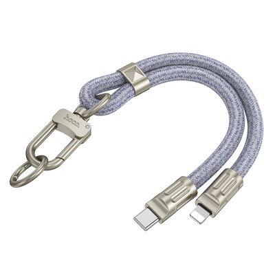 Hoco GH5 Καλώδιο Φόρτισης/Λουράκι Καρπού USB-C σε Lightning  PD20W Braided Μπλε 22cm